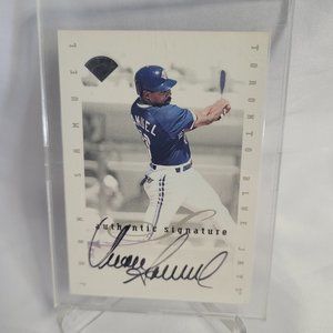 Donruss Leaf 1996 Juan Samuel Authentic Signature